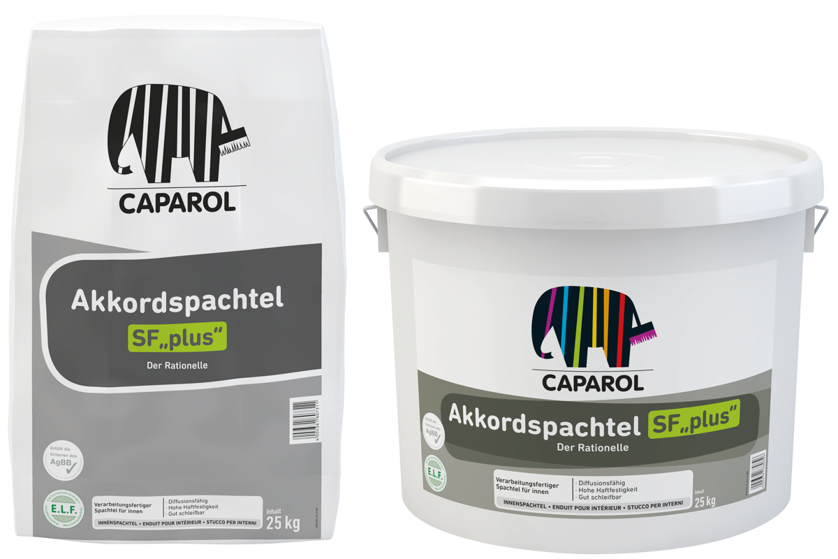 Caparol Akkordspachtel SF plus 25,0 kg Eimer